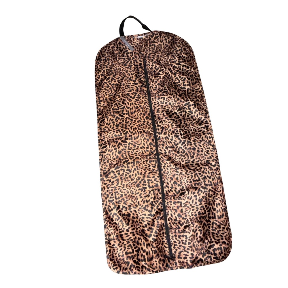 Chico's Leopard Print Garment Bag Suit Dress Travel Cover NWT